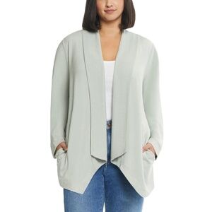 Max & Mia Ladies' Lightweight Drape Cardigan, Light Green, XXL NWT